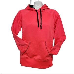 Reebok orange hoodie Top Size S coral Casual Athletic long sleeves